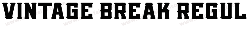 Vintage Break Regul字体转换
